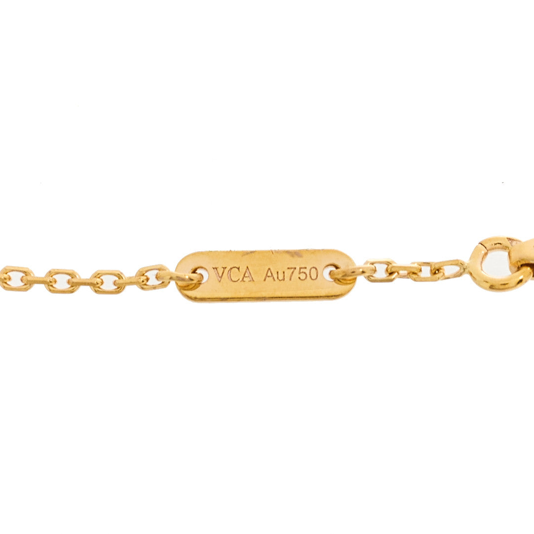 18K Rose Gold Carnelian Sweet Alhambra Bracelet