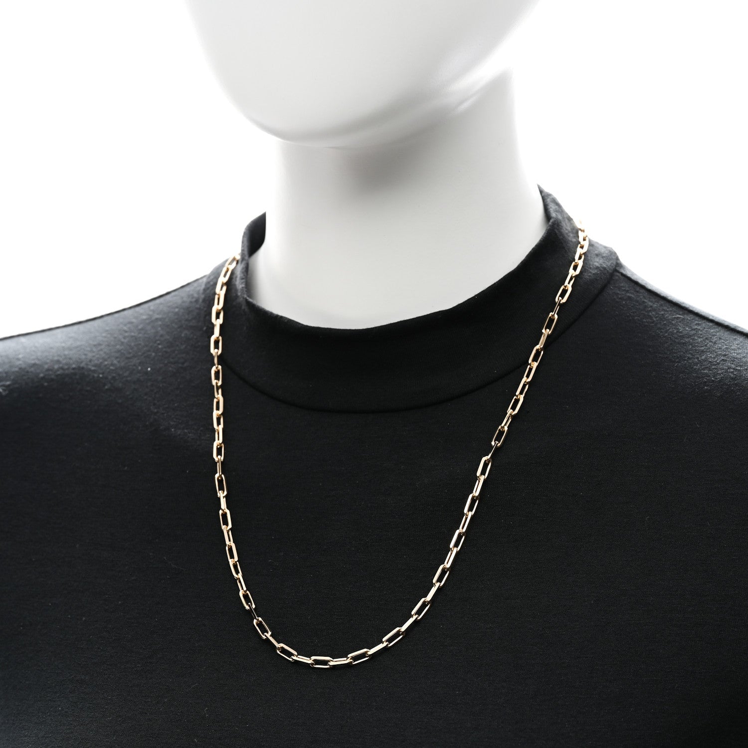 18K Yellow Gold SM Santos De Cartier Link Necklace