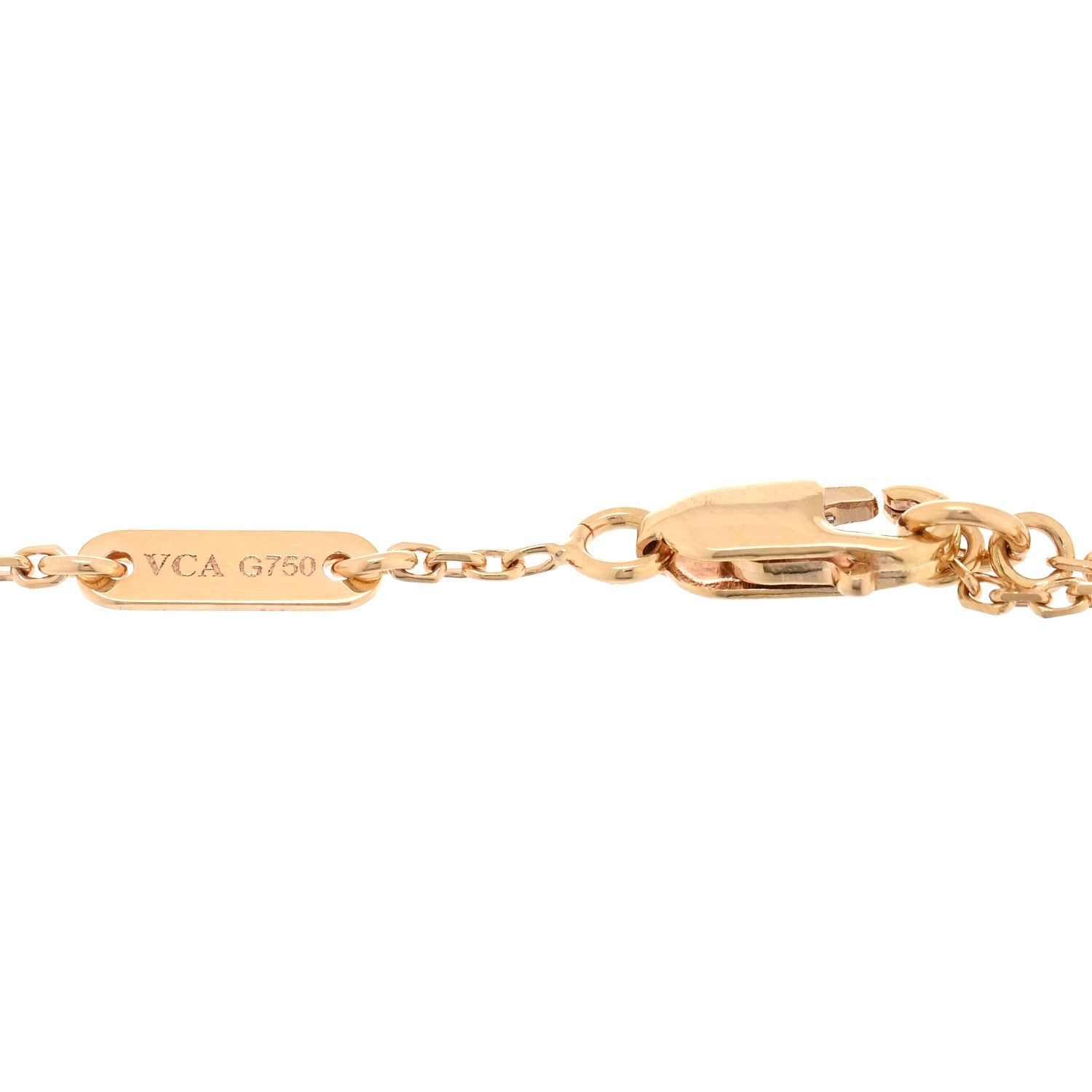 18K Rose Gold Carnelian Sweet Alhambra Bracelet