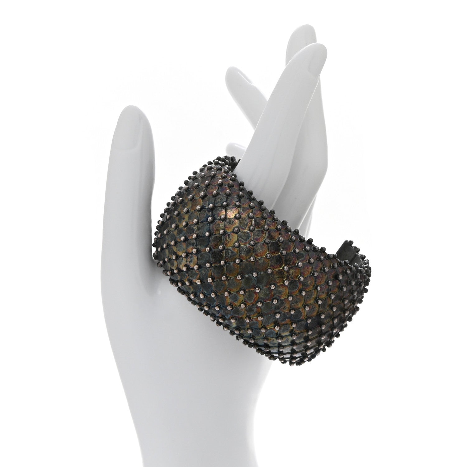 Brass Studded Cuff Bracelet