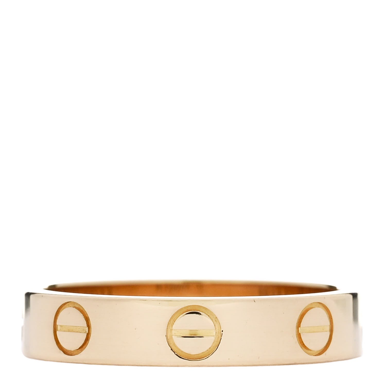 18K Yellow Gold 3.5mm LOVE Wedding Band Ring 51 5.75
