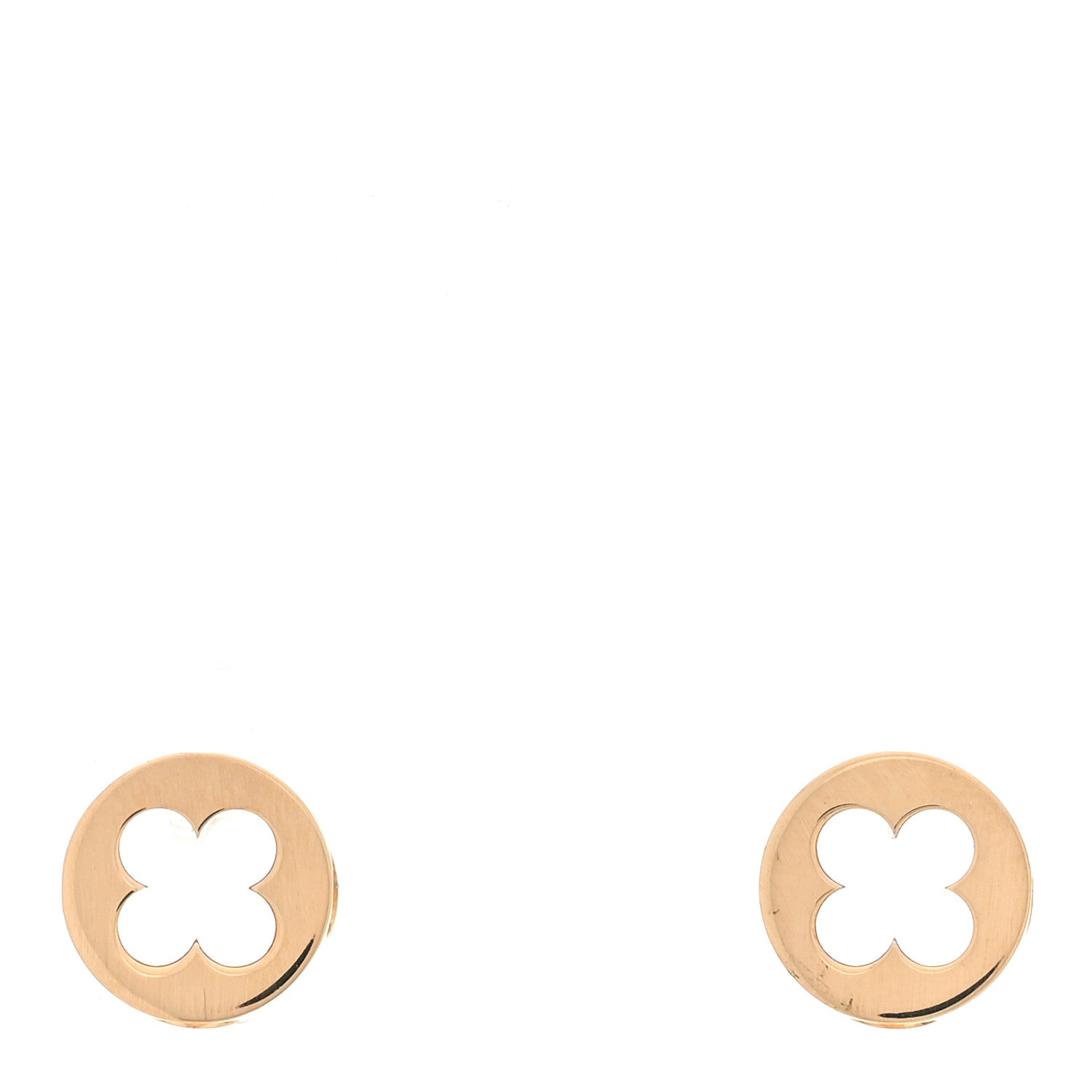 18K Yellow Gold Empreinte Ear Studs Earrings