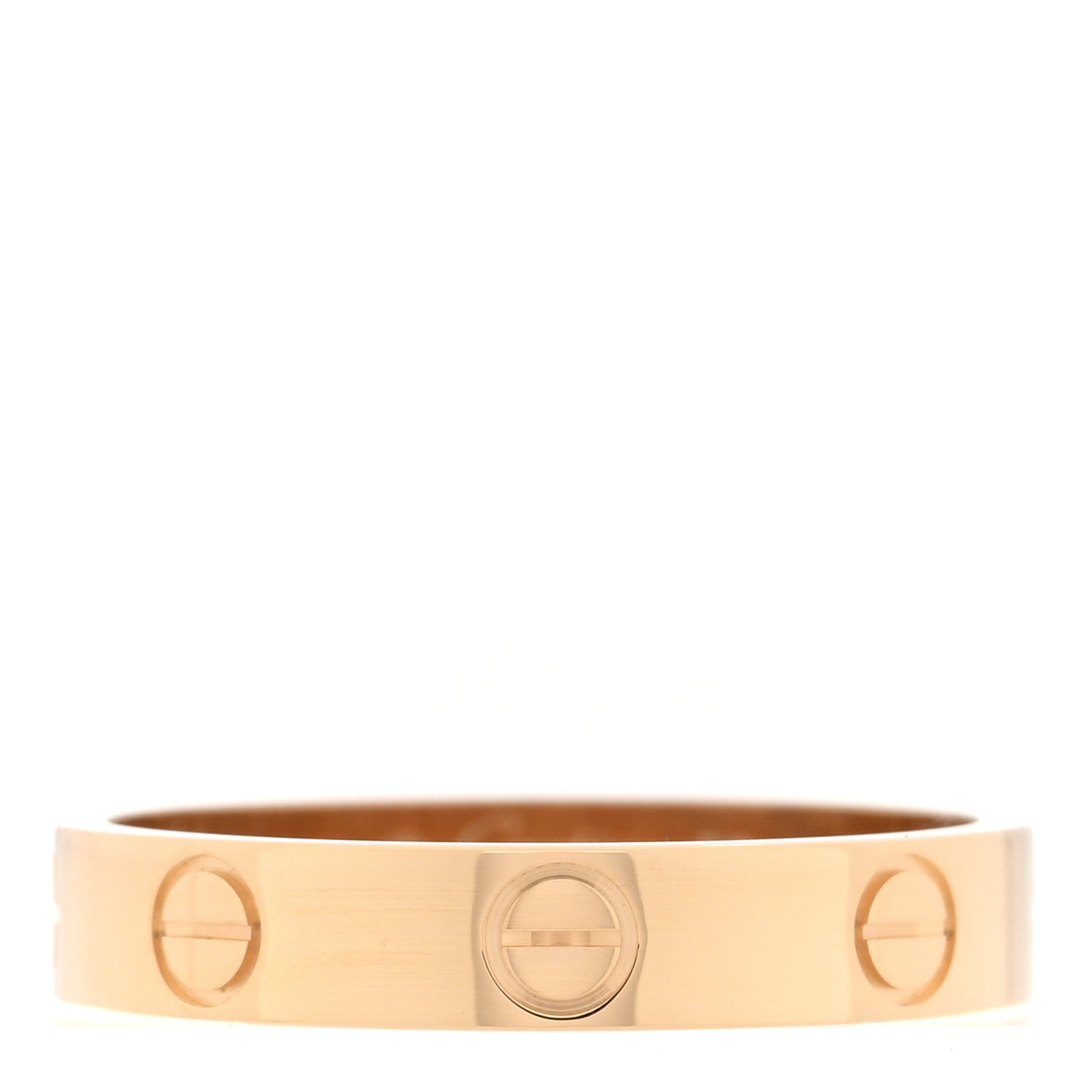 18K Yellow Gold 3.5mm LOVE Wedding Band Ring 53 6.5