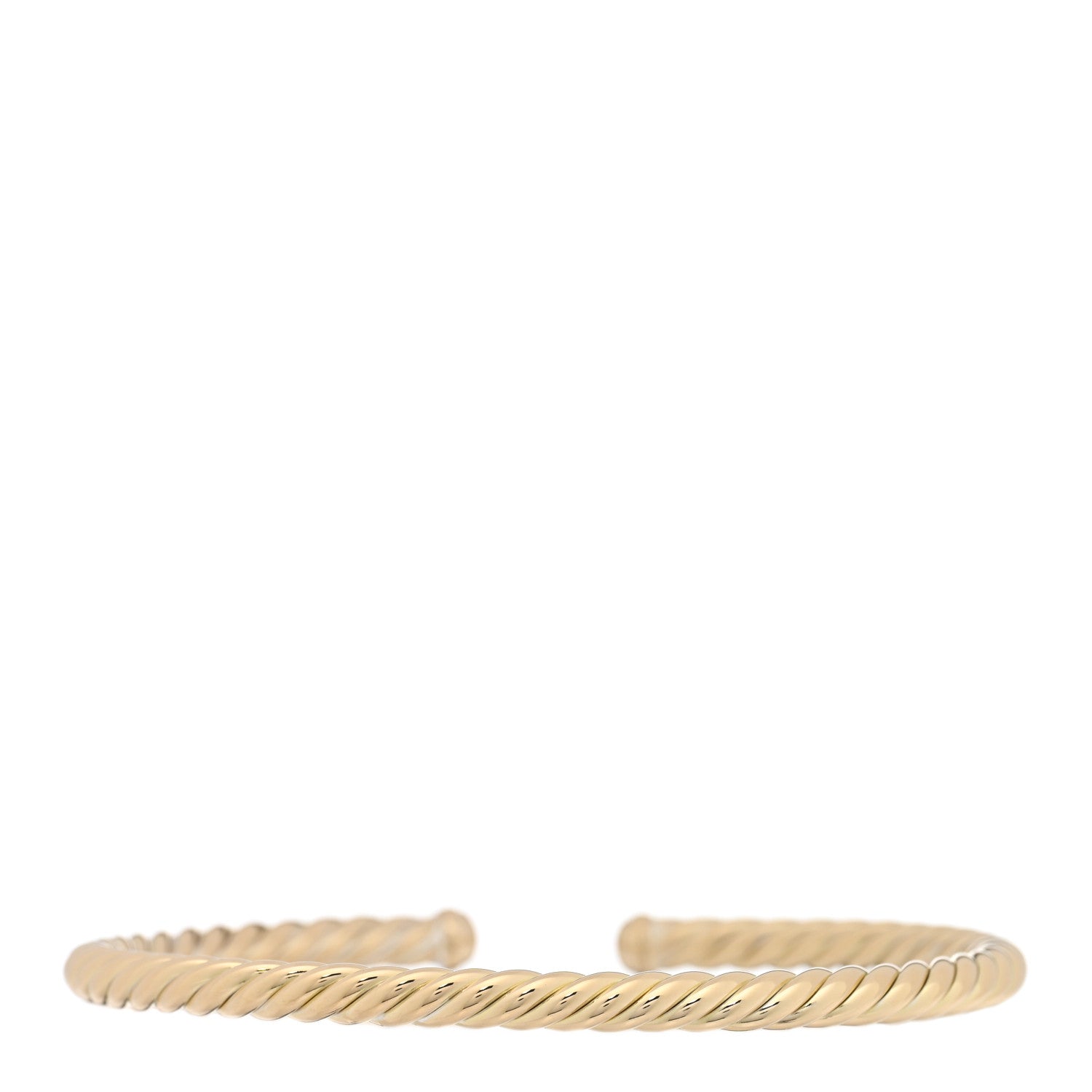 18K Yellow Gold 4mm Cablespira Flex Bracelet