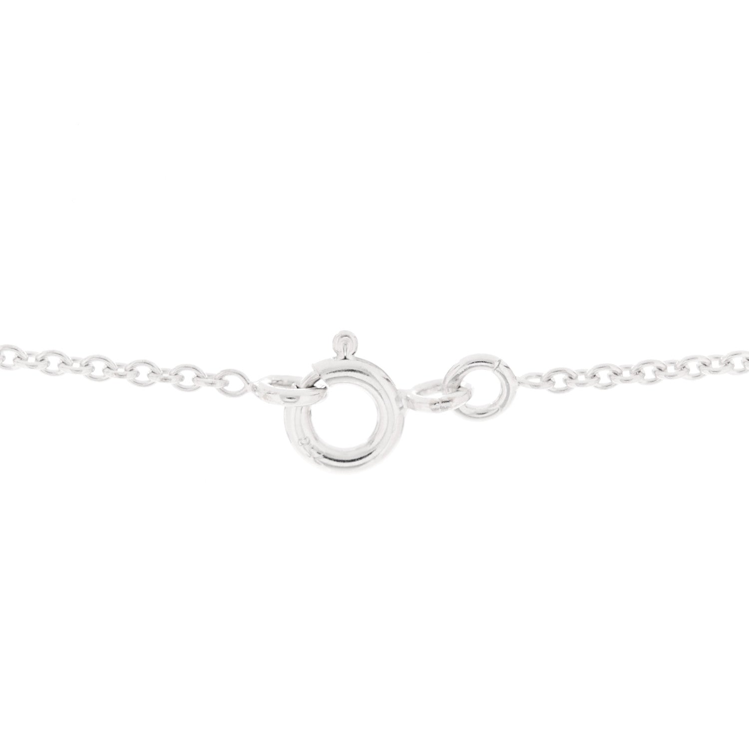 18K White Gold Diamond Mother of Pearl Rose Des Vents Necklace