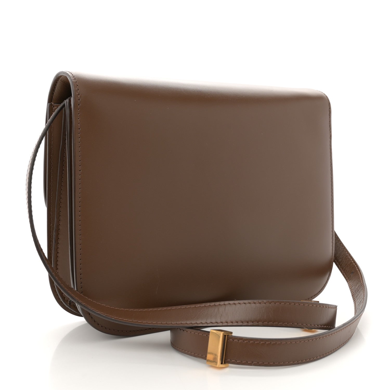 Box Calfskin Medium Classic Box Flap Bag Taupe