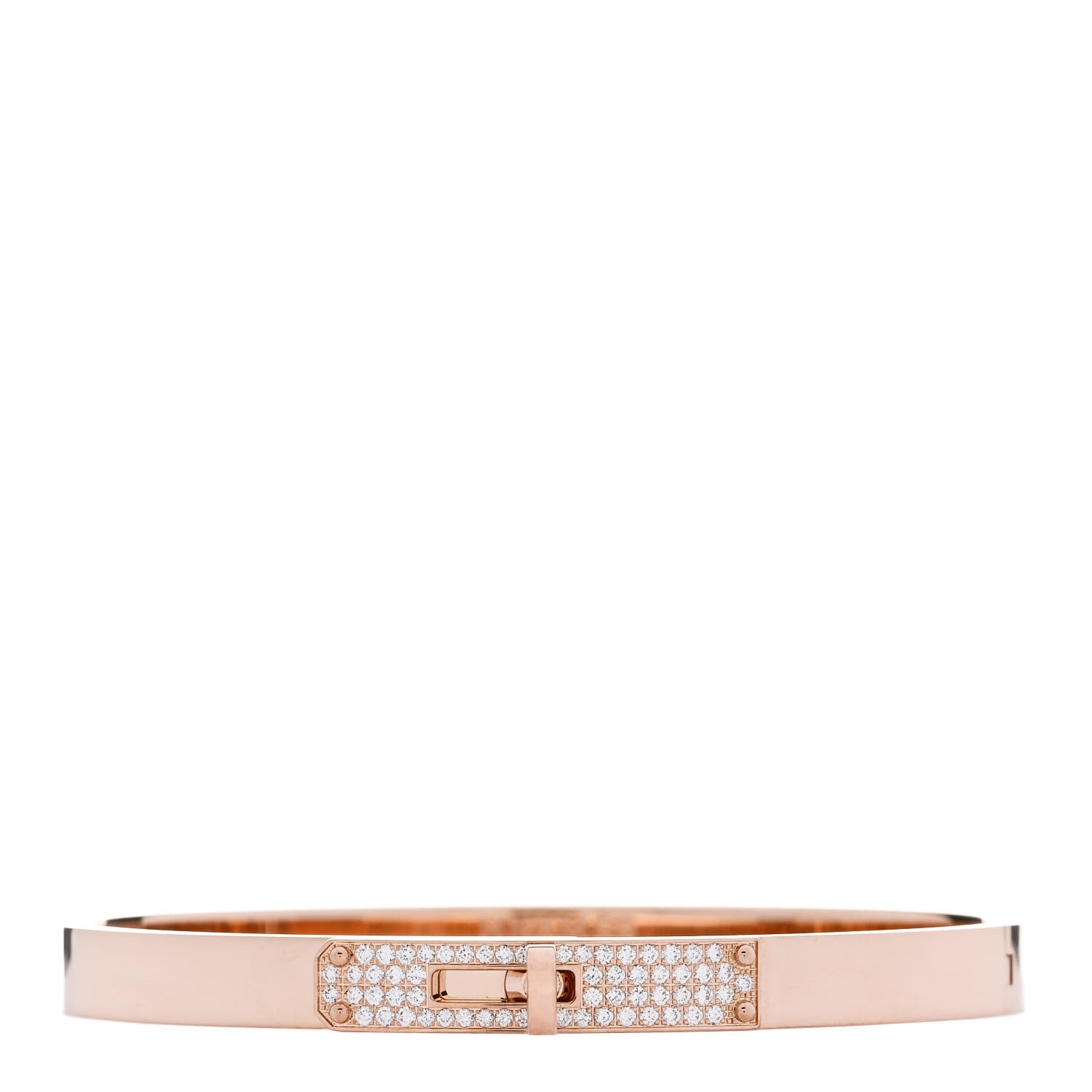 18K Rose Gold Diamond PM Kelly Pave Bracelet SH