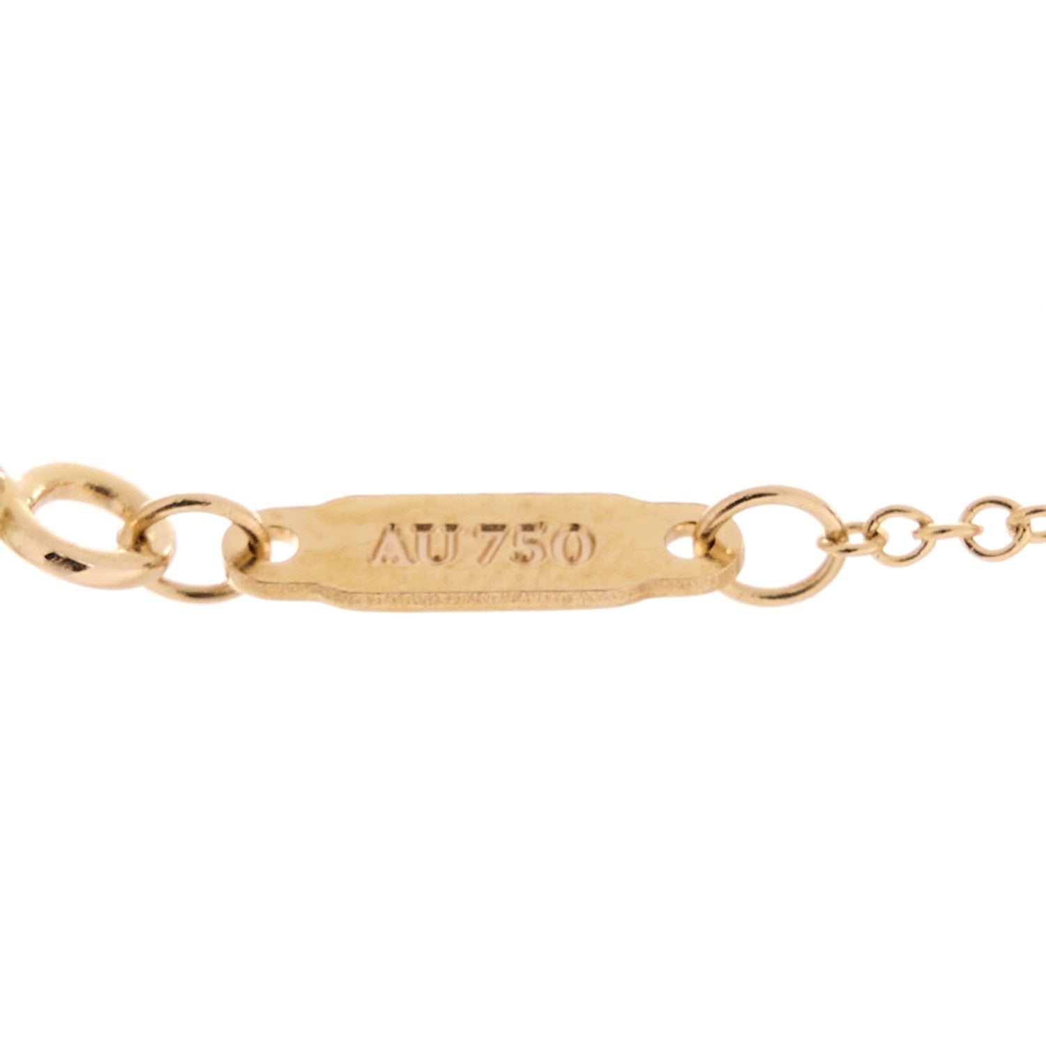 18K Rose Gold Small T Smile Pendant Necklace