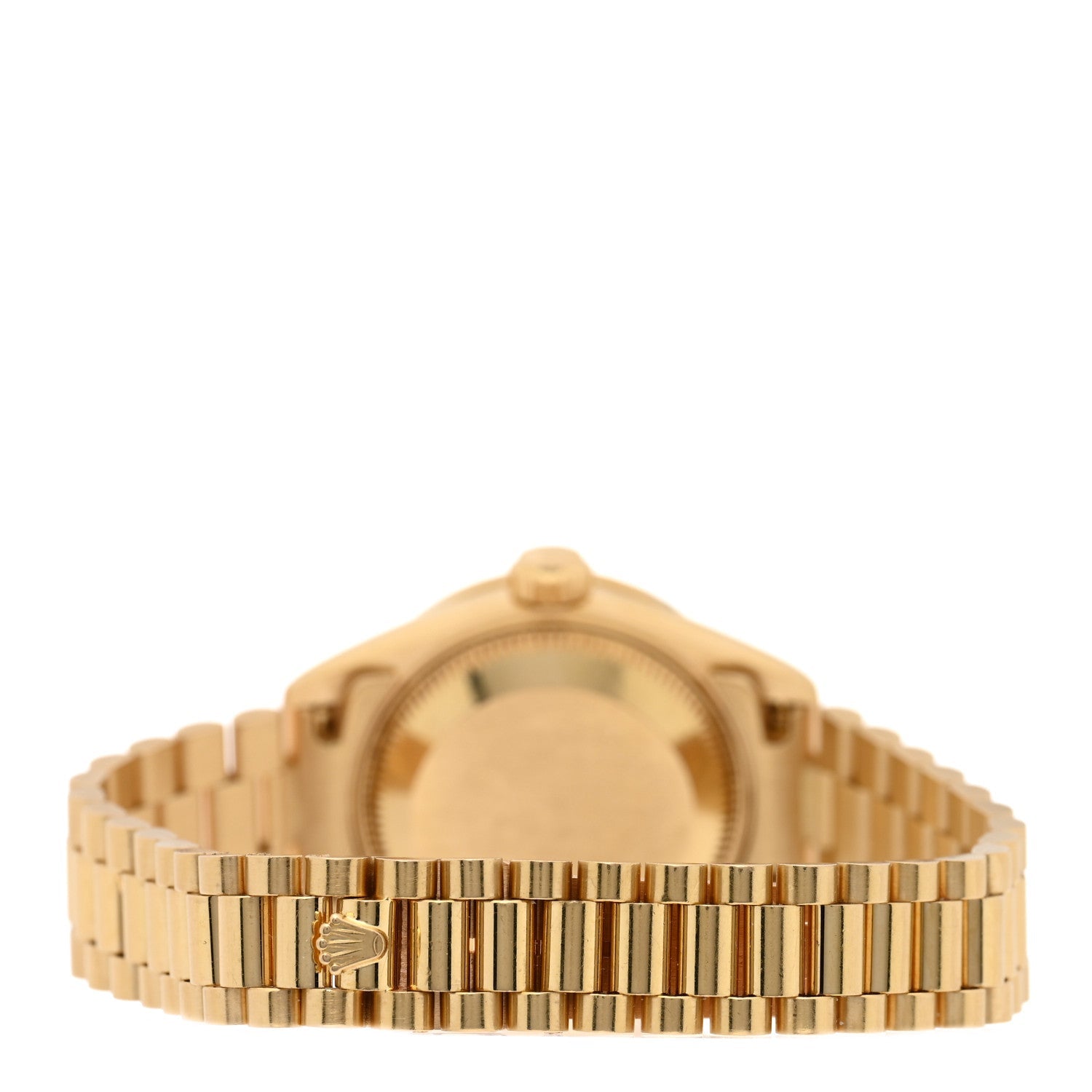 18K Yellow Gold Diamond Bezel Emerald 26mm Datejust President Watch Champagne 69078