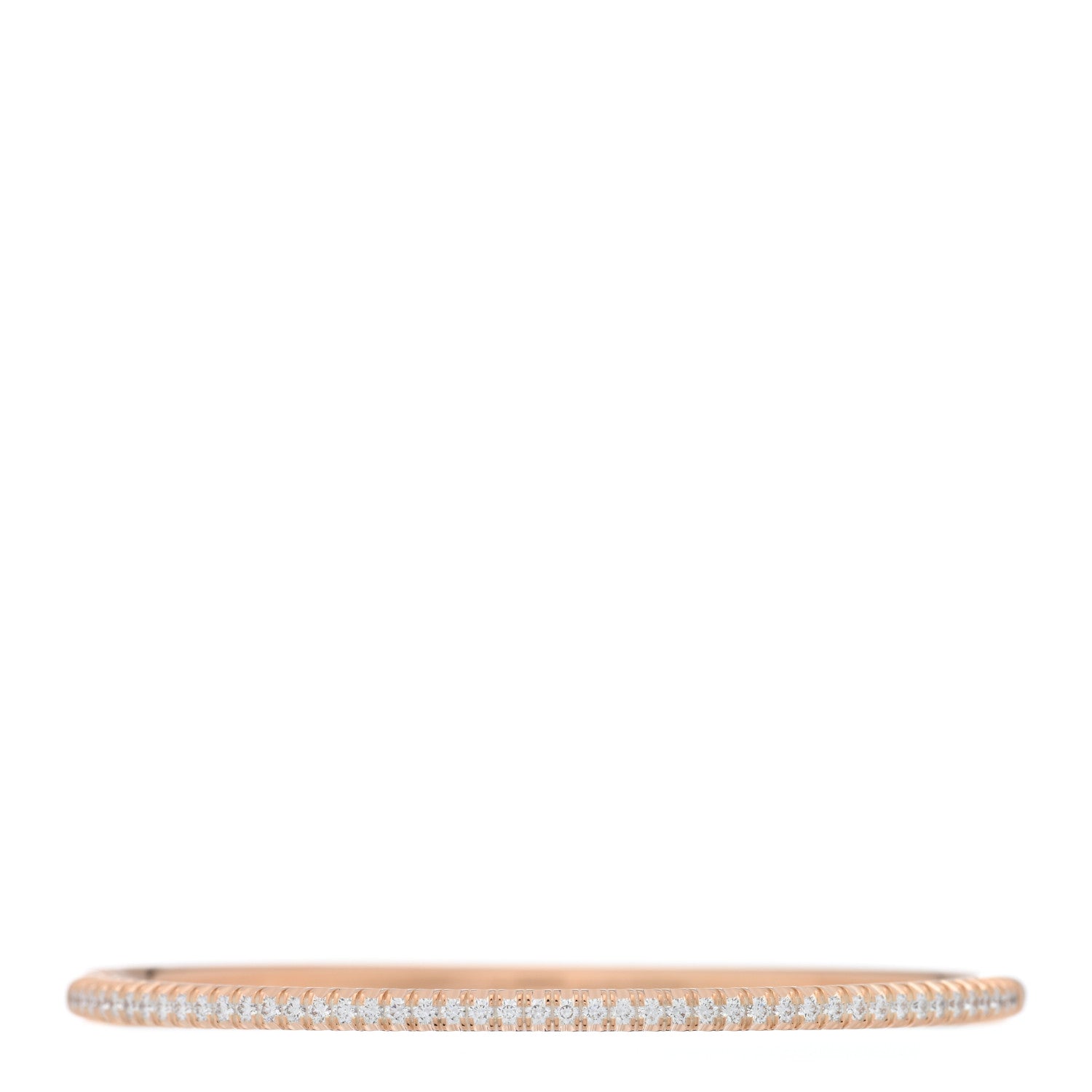 18K Pink Gold Diamond Etincelle de Cartier Bangle Bracelet 16