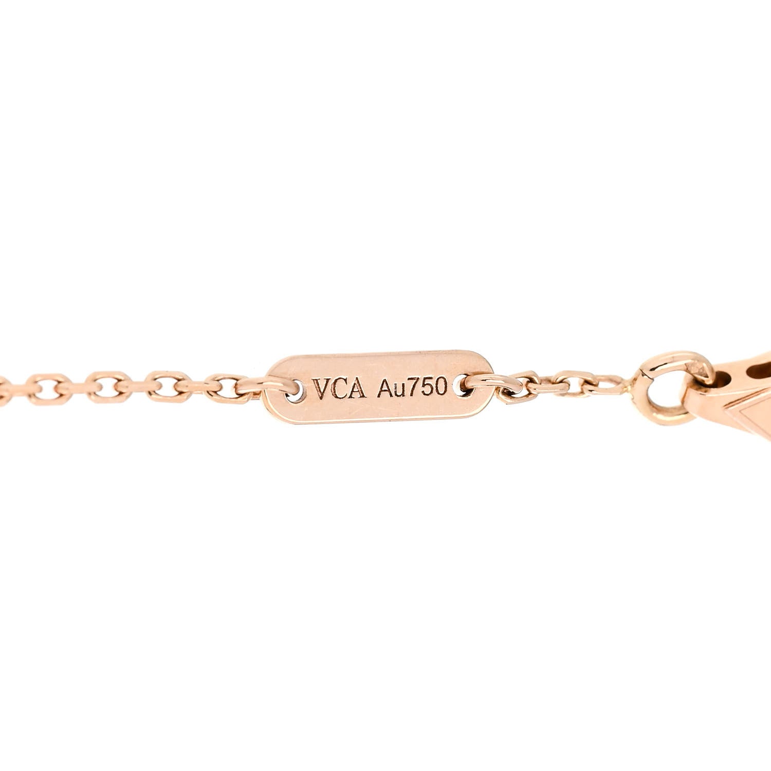 18K Rose Gold Carnelian Sweet Alhambra Heart Bracelet