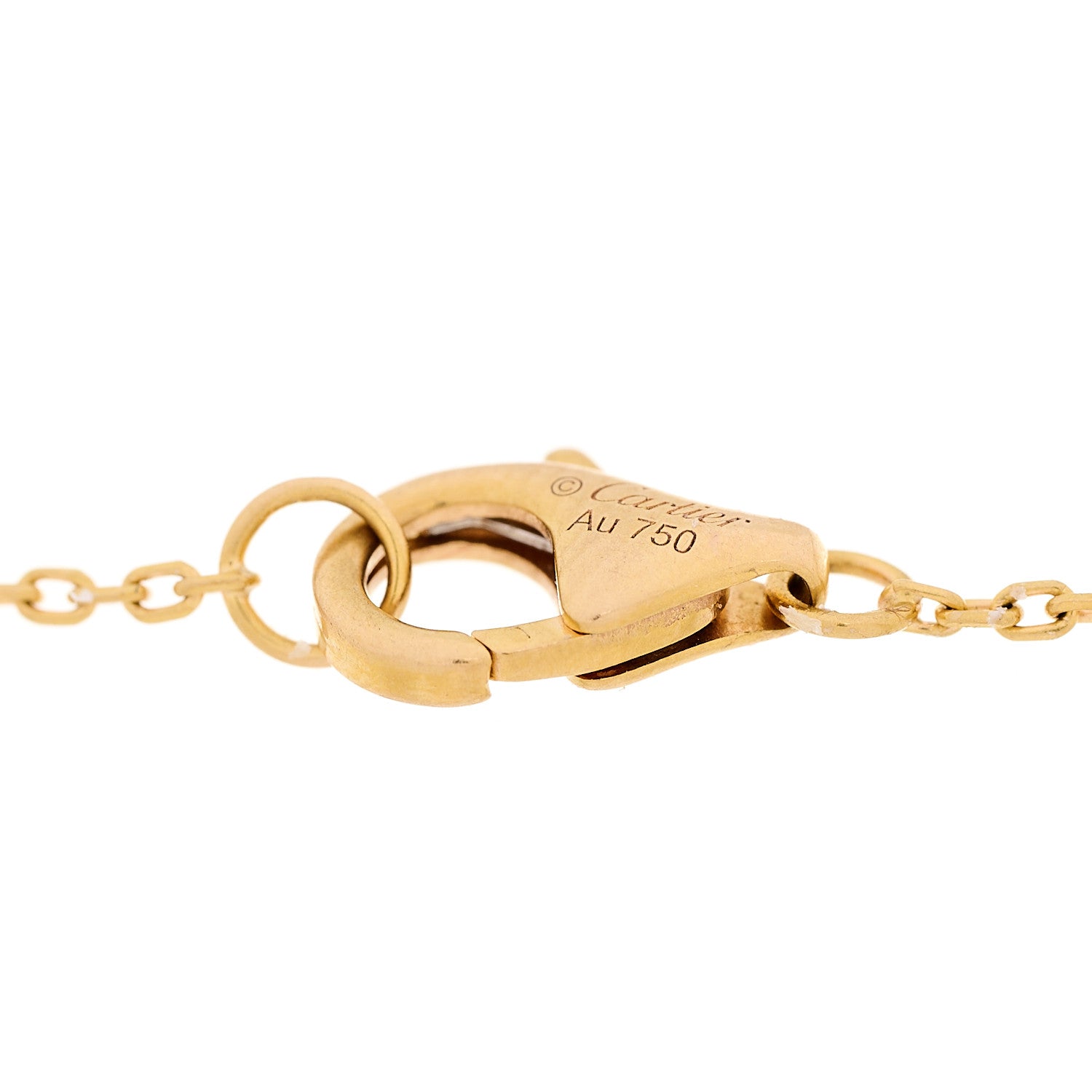 18K Pink Gold Diamond Malachite Amulette de Cartier Bracelet