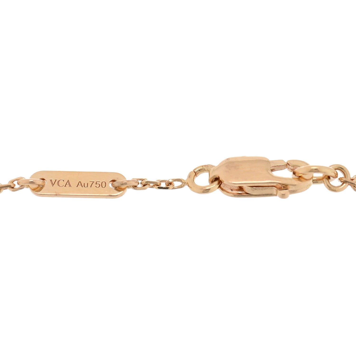 18K Rose Gold Carnelian Sweet Alhambra Bracelet