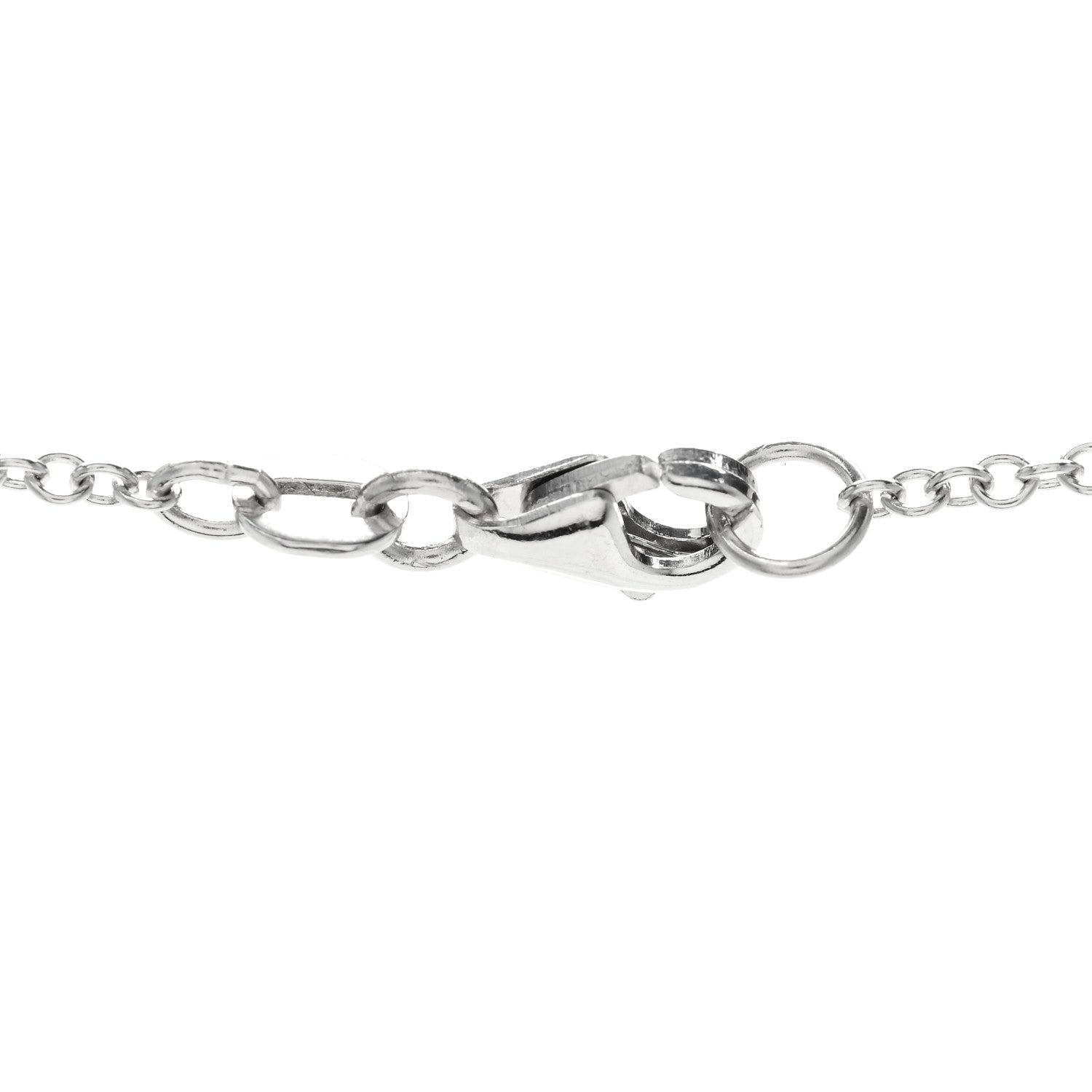 18K White Gold Diamond Y Necklace