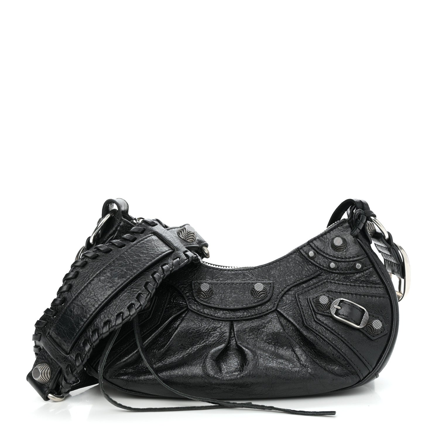 Agneau Arena Le Cagole Shoulder Bag XS Black