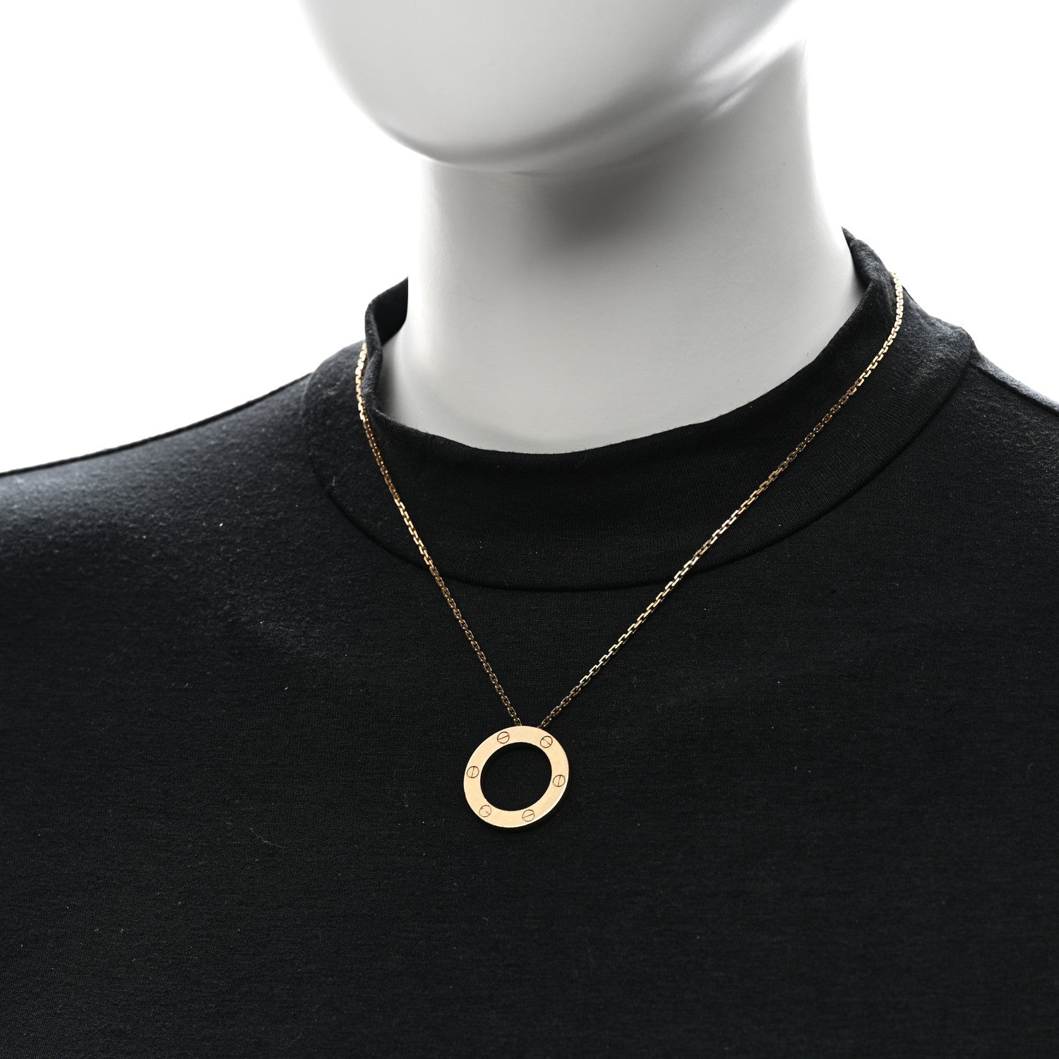 18K Yellow Gold LOVE Pendant Necklace