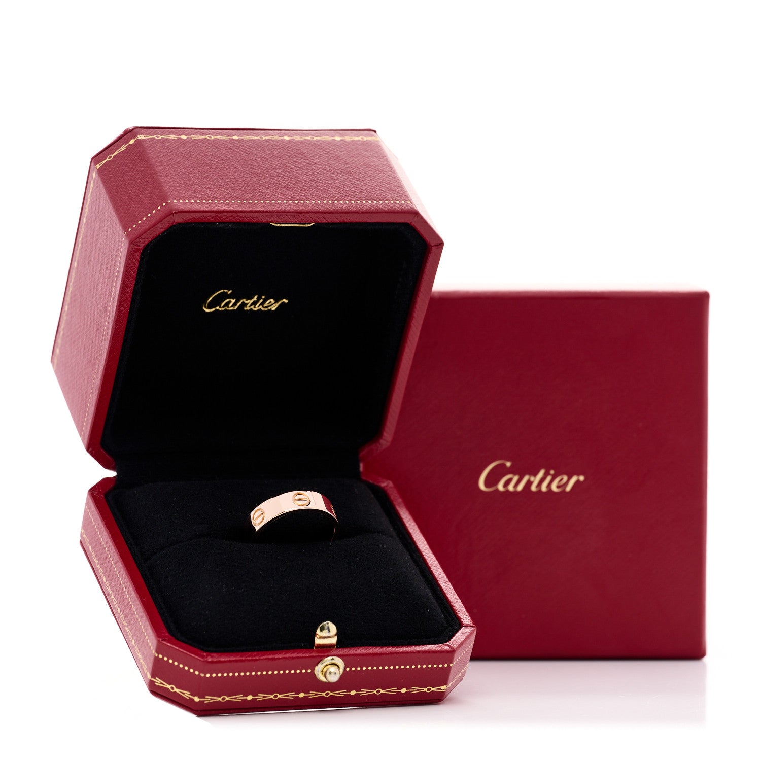 18K Pink Gold 5.5mm LOVE Ring 57 8
