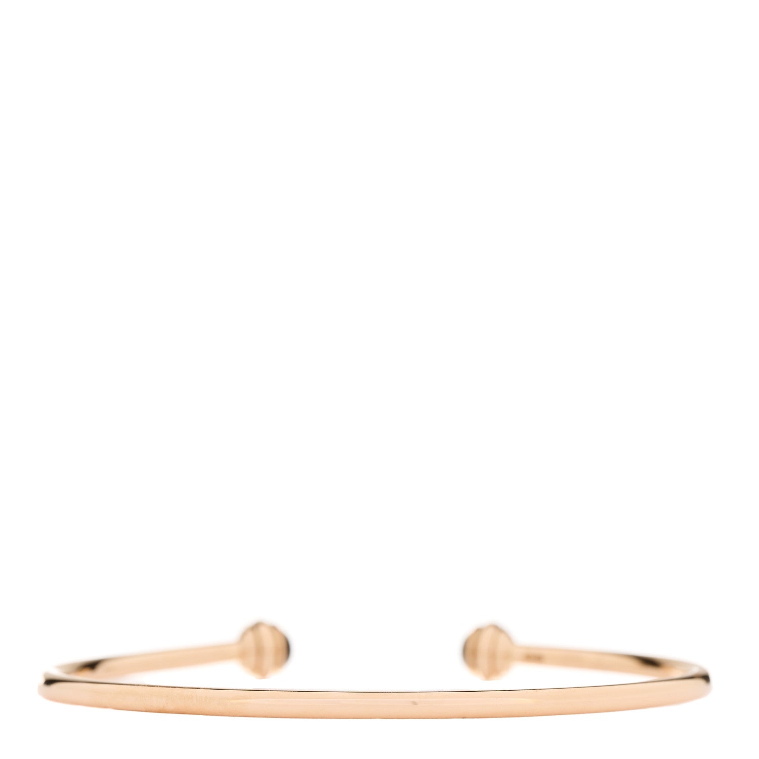 18K Rose Gold Onyx Possession Open Bangle Bracelet