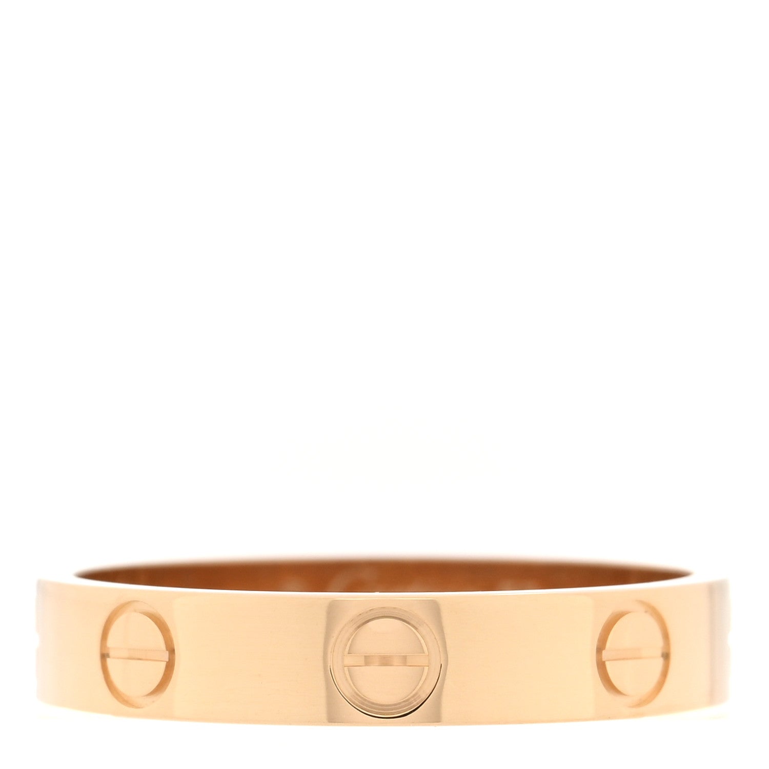 18K Yellow Gold 3.5mm LOVE Wedding Band Ring 53 6.5