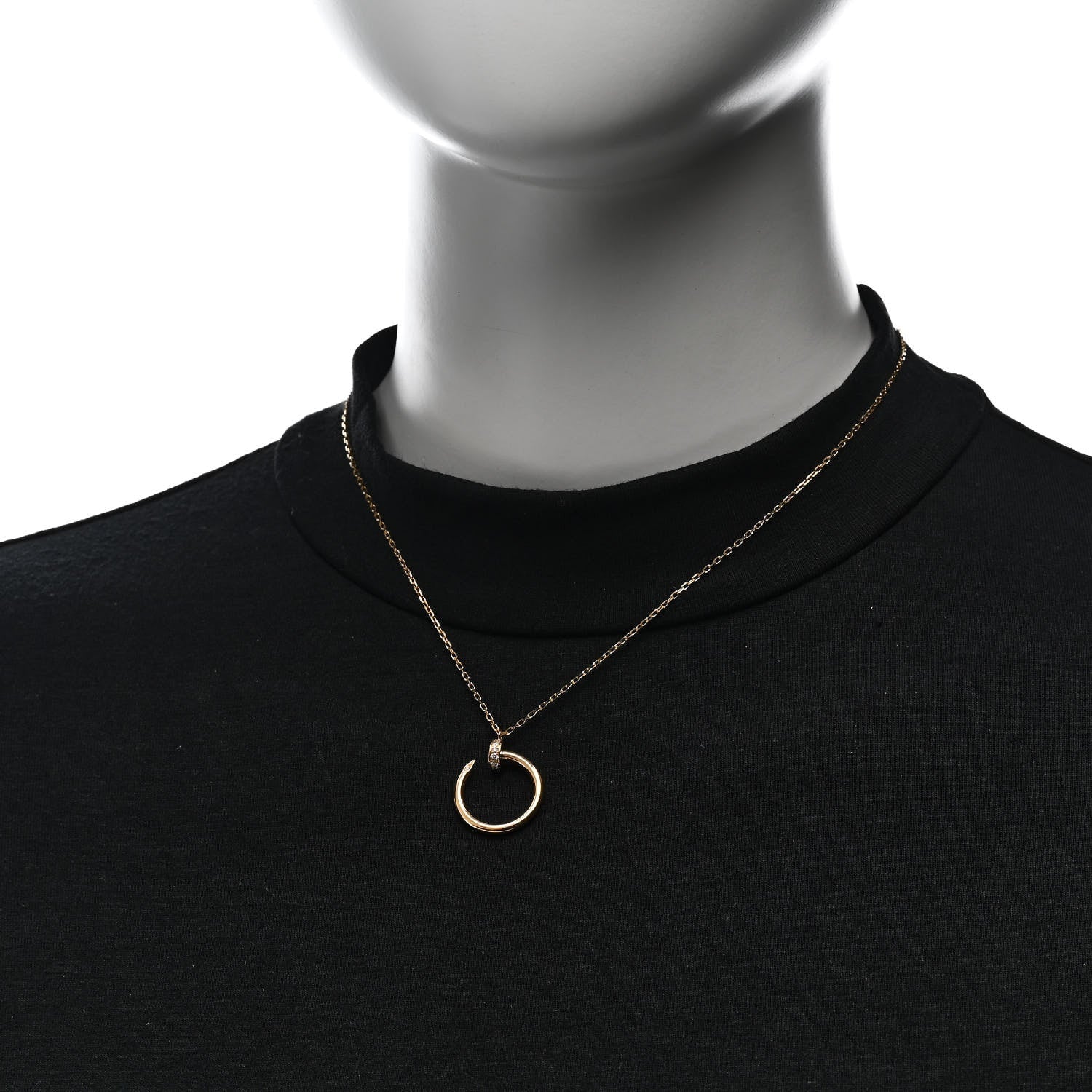 18K Yellow Gold Diamond Juste Un Clou Pendant Necklace