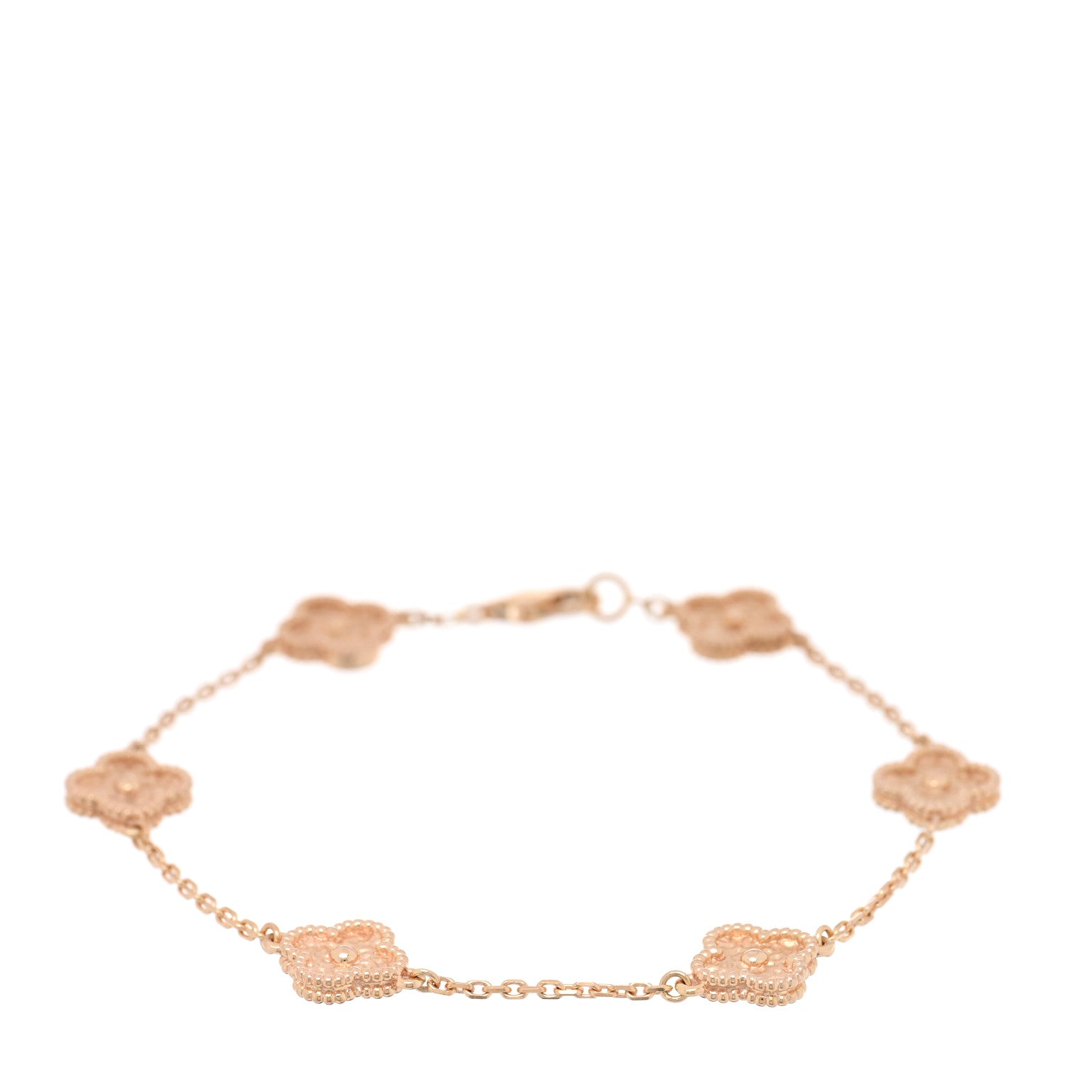18K Rose Gold 6 Motifs Sweet Alhambra Bracelet