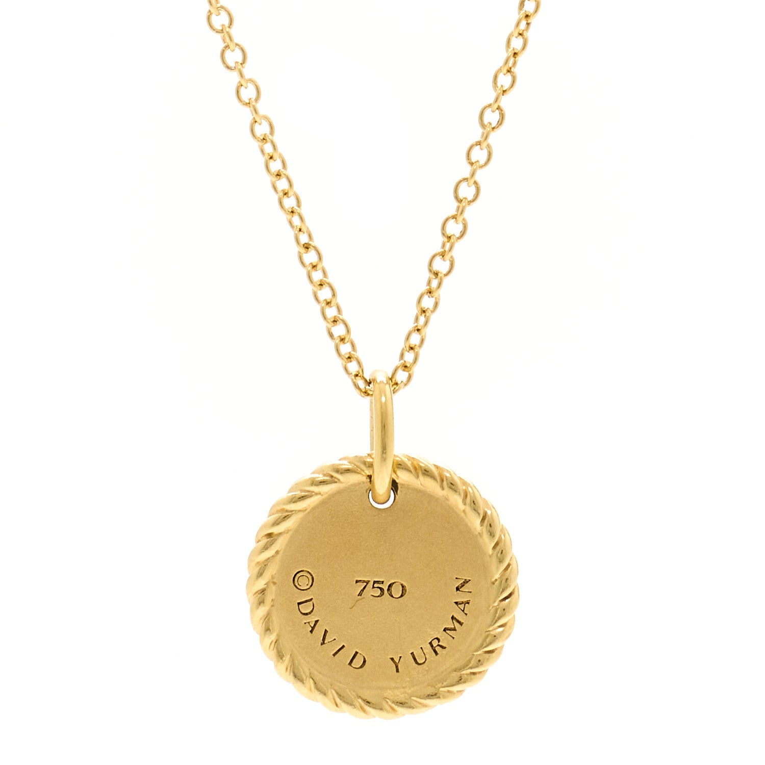 18K Yellow Gold Blue Sapphire Diamond Evil Eye Necklace