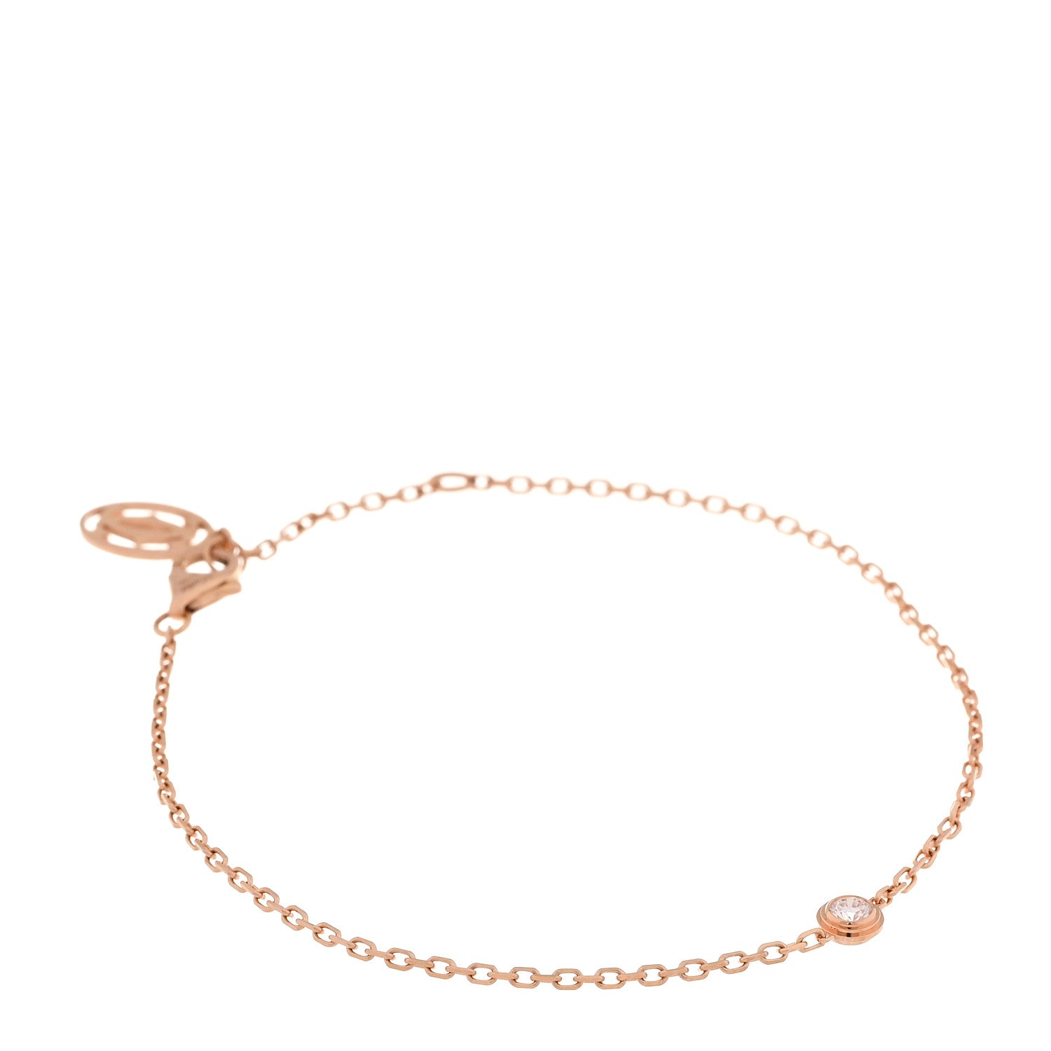 18K Pink Gold Diamond SM D'Amour Bracelet