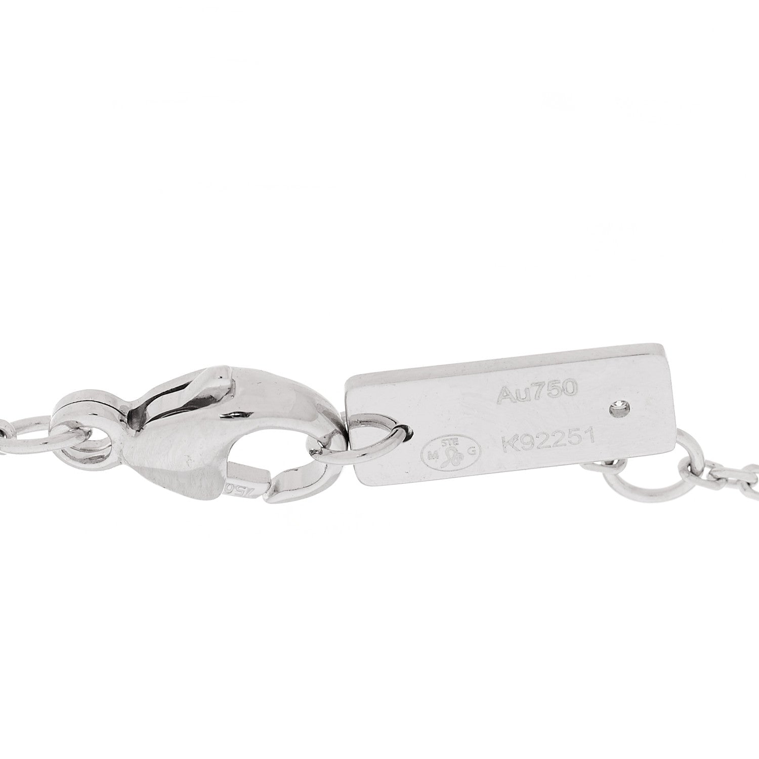 18K White Gold Diamond Classic Baby Move Pave Bracelet