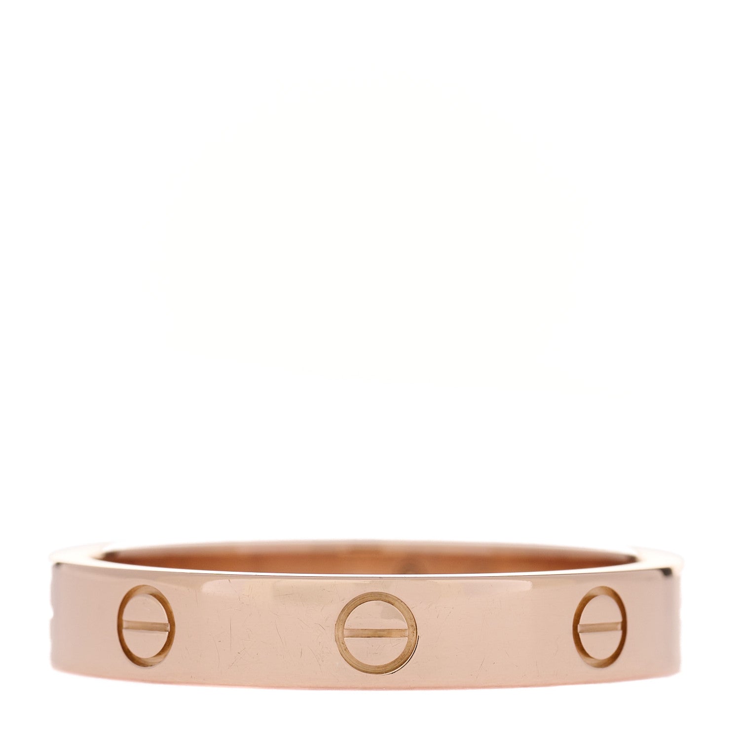 18K Pink Gold Diamond 4mm LOVE Wedding Band Ring 63 10.25