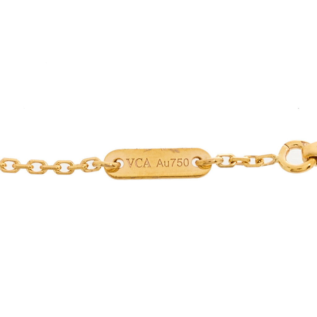 18K Rose Gold Carnelian Sweet Alhambra Bracelet