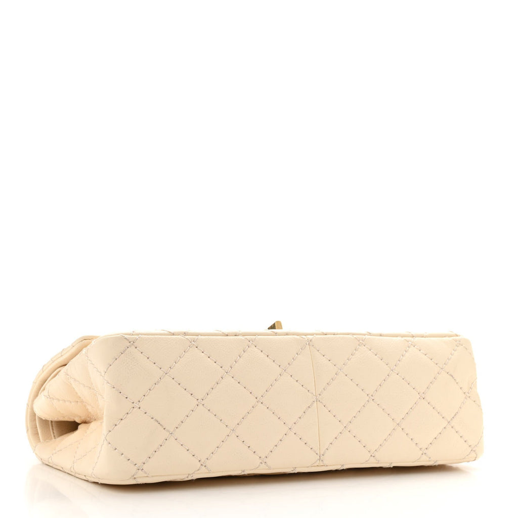 Aged Calfskin Quilted 2.55 Reissue 226 Flap Ivory