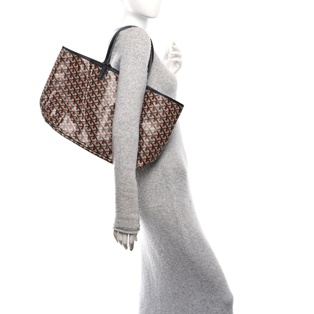 Goyardine Saint Louis Claire Voie PM Black Orange