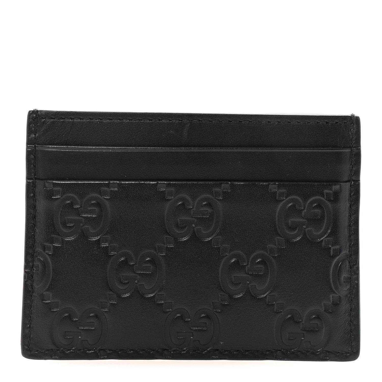 Guccissima Card Holder Black