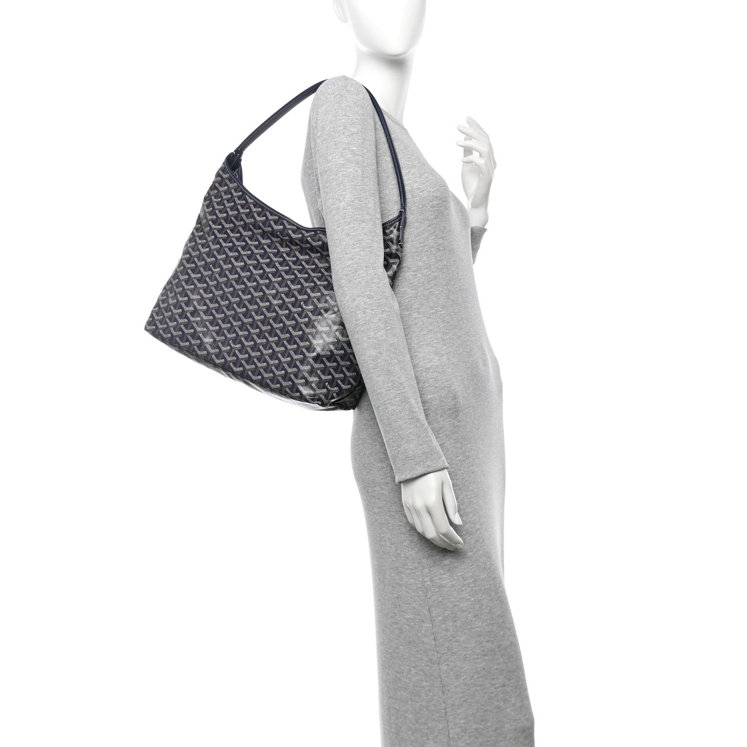 Goyardine Boheme Hobo Navy Blue