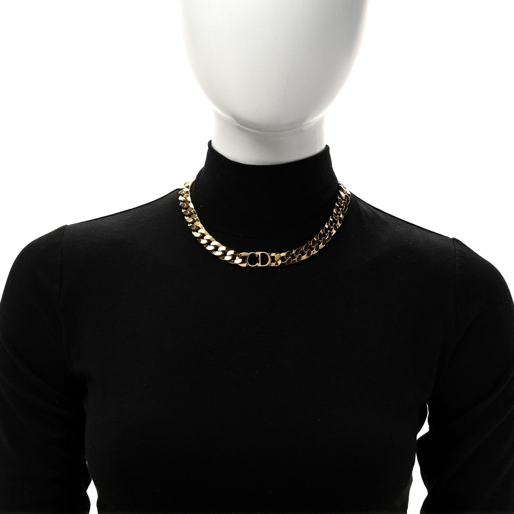 Metal Danseuse Etoile Chain Choker Necklace Gold