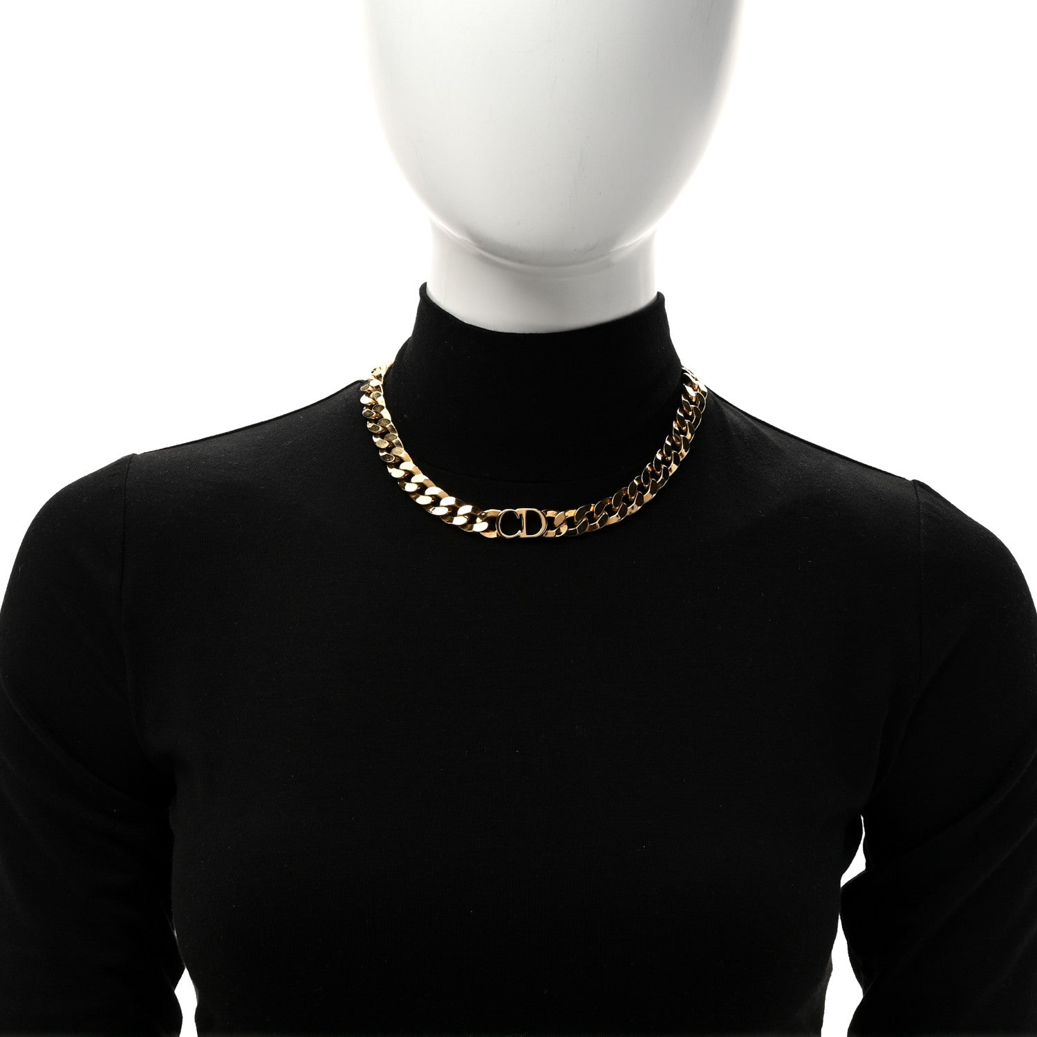 Metal Danseuse Etoile Chain Choker Necklace Gold