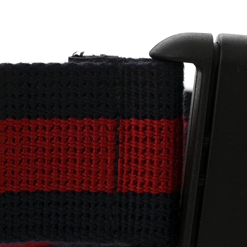 GG Supreme Monogram Web Slim Belt Bag Black Grey