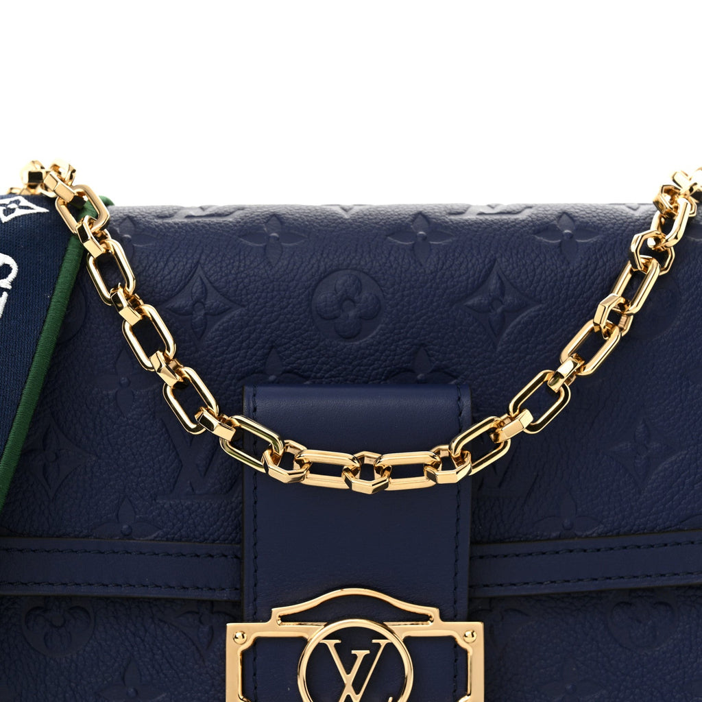 Empreinte Monogram Dauphine MM Blue Myrtle