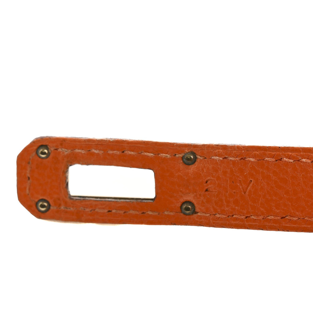 Chevre Mysore Medium Kelly Wallet Orange