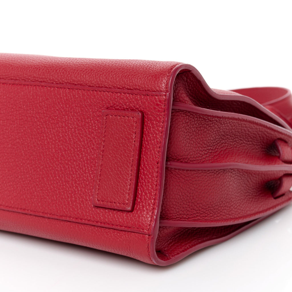 Grained Calfskin Baby Sac De Jour Souple Red
