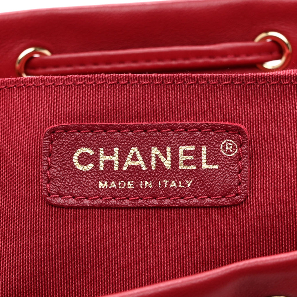 Lambskin Quilted Small Urban Spirit Backpack Dark Pink