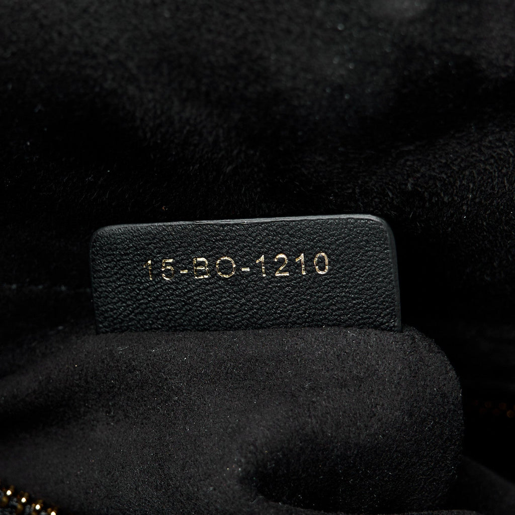 Lambskin Cannage Large Lady Dior Black