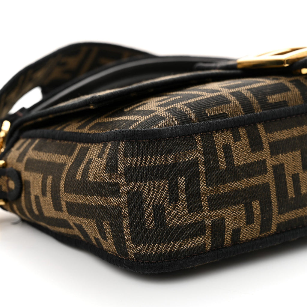 Fabric Jacquard FF 1974 Medium Baguette Tobacco Moro Black