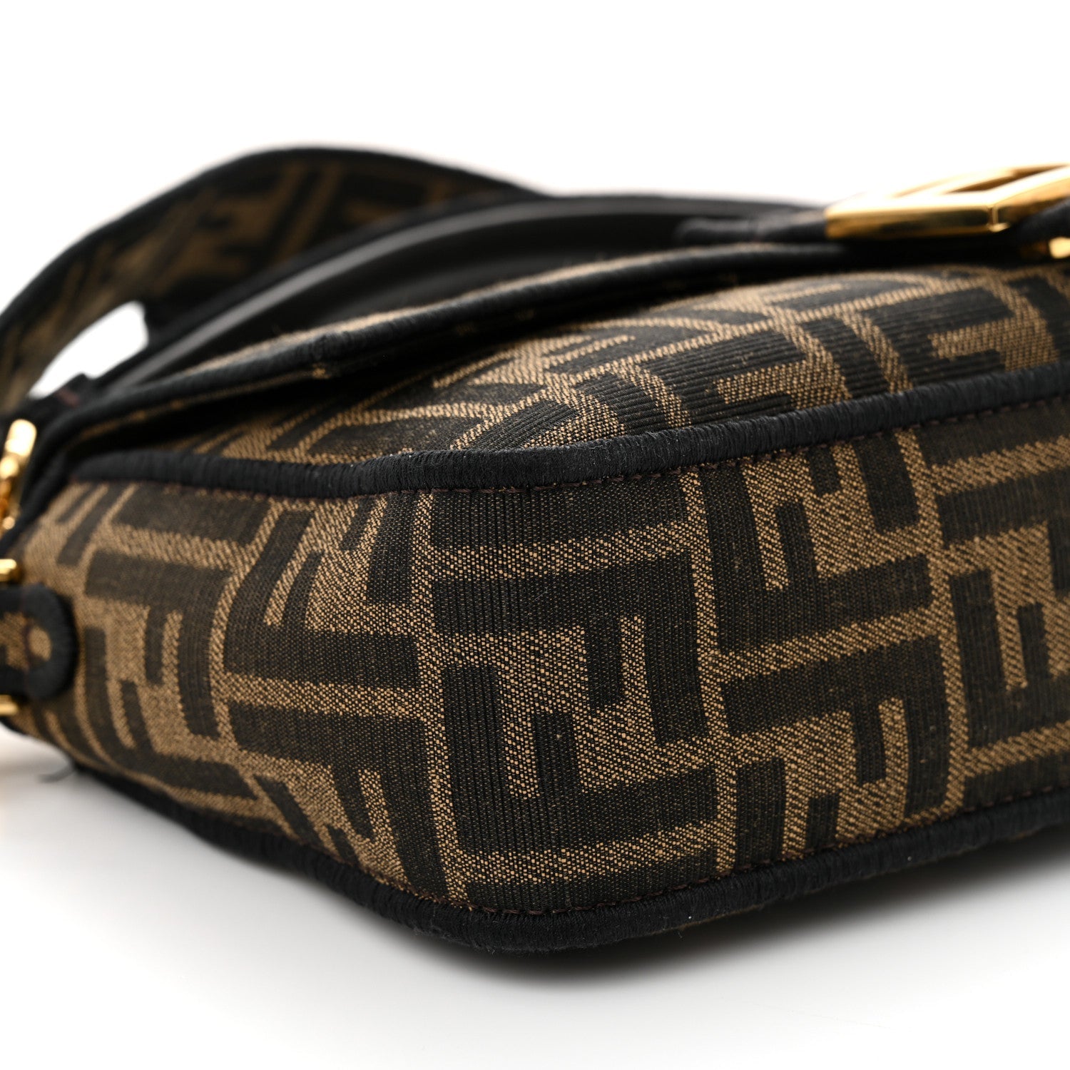 Fabric Jacquard FF 1974 Medium Baguette Tobacco Moro Black