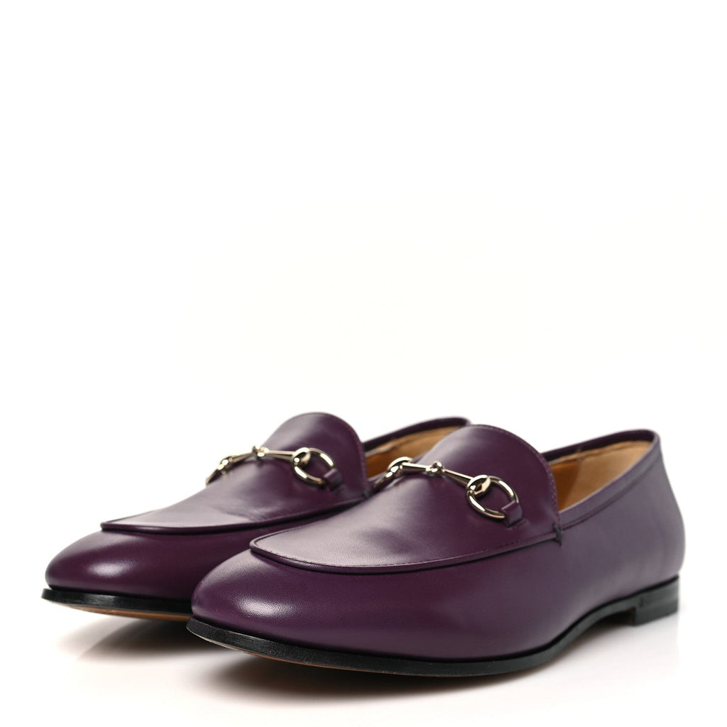 Calfskin Womens Jordaan Horsebit Loafers 38.5 Rosso Ancora