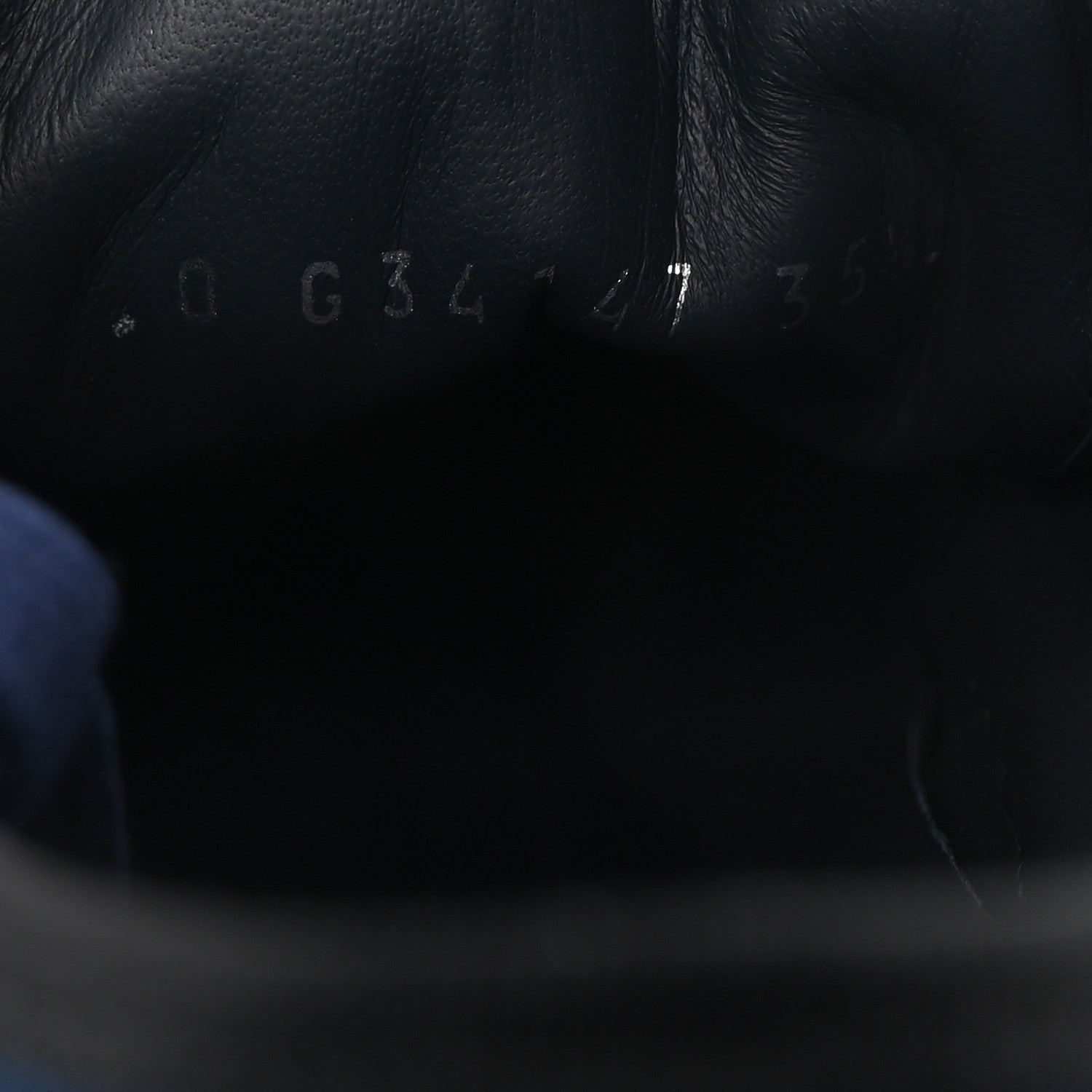 Crepe Suede Lace Up Sneakers 35.5 Navy