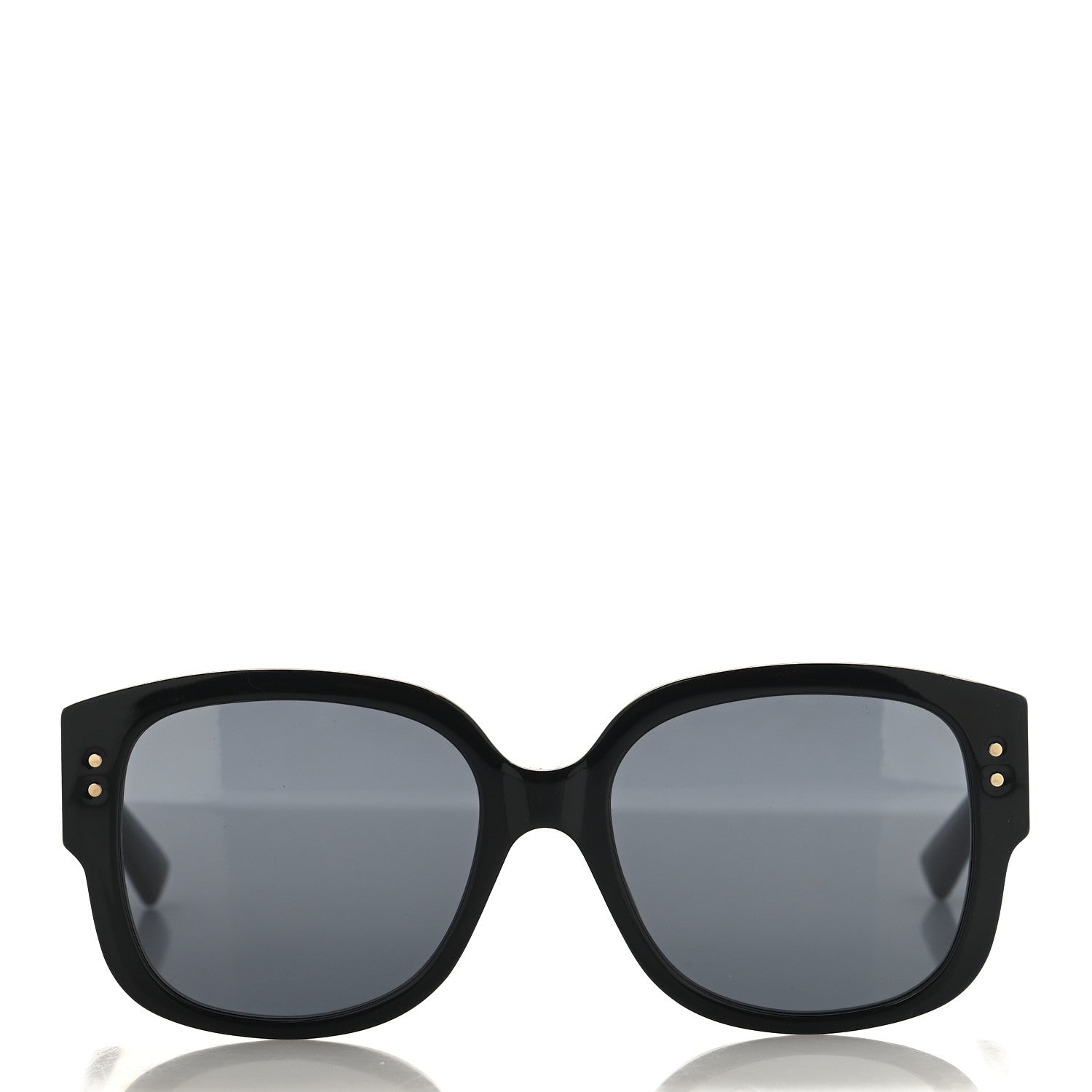 Acetate Cannage Lady Dior Studs 5 Sunglasses Black