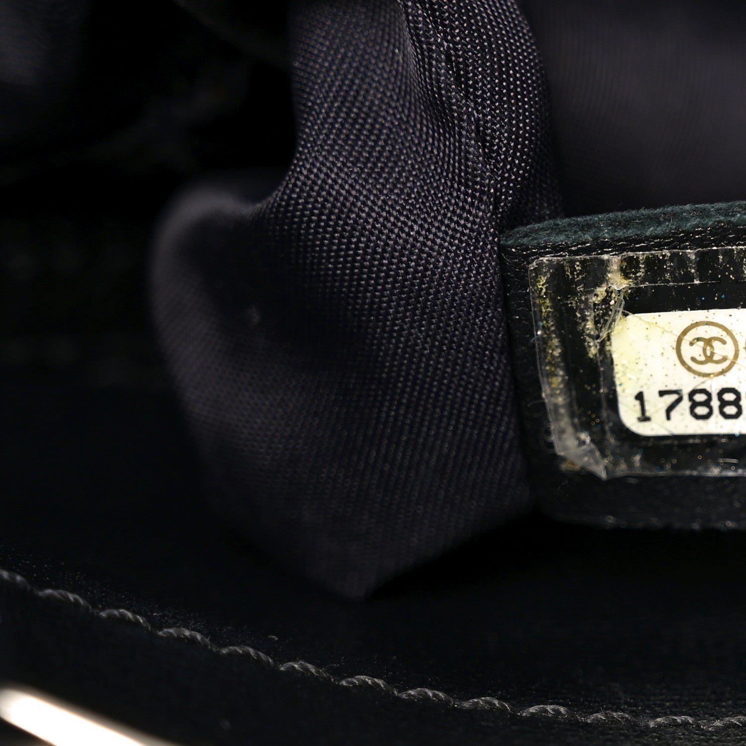 Coated Canvas Quilted Small Paris Biarritz Tote Black