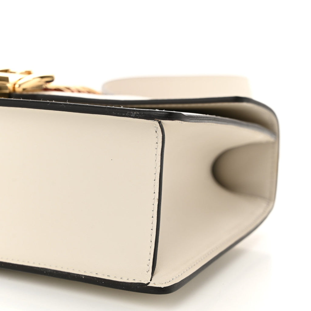 Calfskin Small Sylvie Shoulder Bag Off White