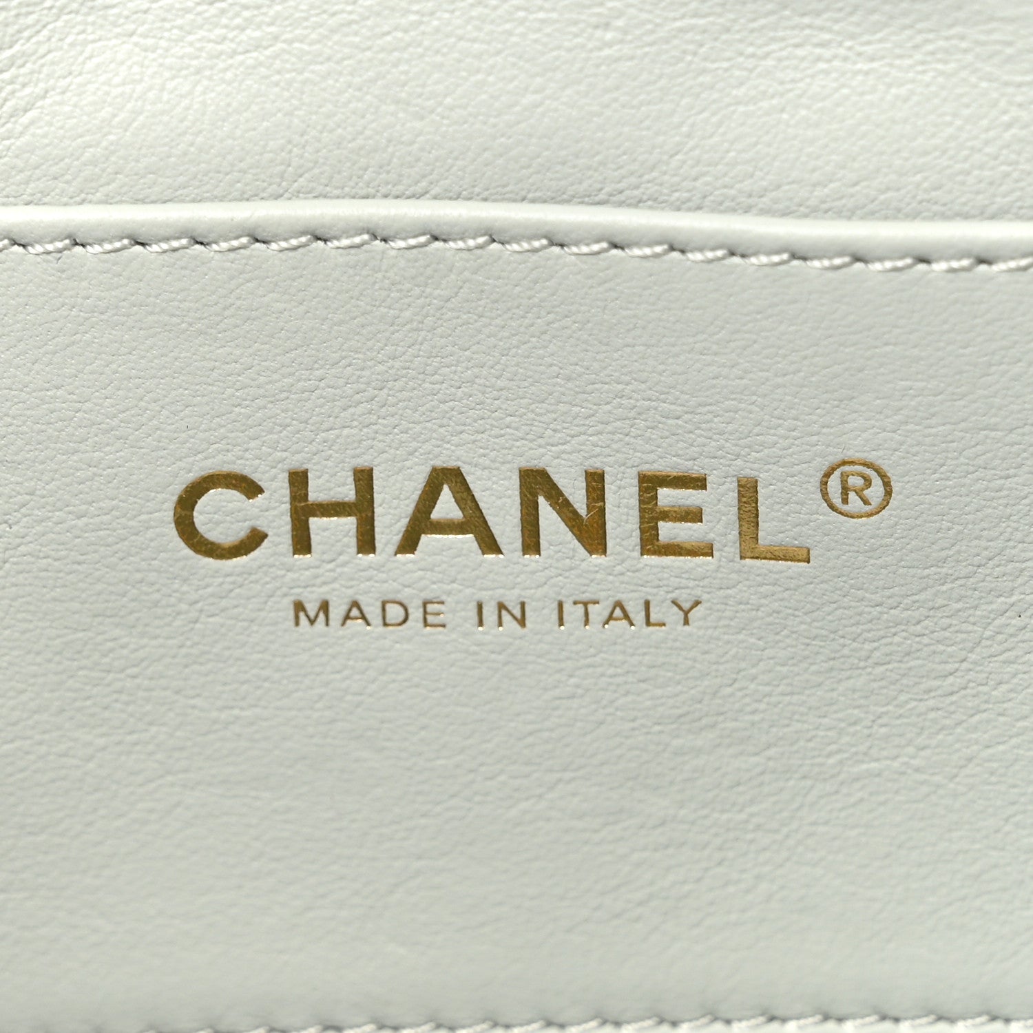 Lambskin Enamel Strass Quilted Mini Paris Monaco Flap Light Grey